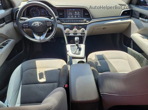 KMHD84LF1KU766389 2019 HYUNDAI ELANTRA Red Widok deski rozdzielczej