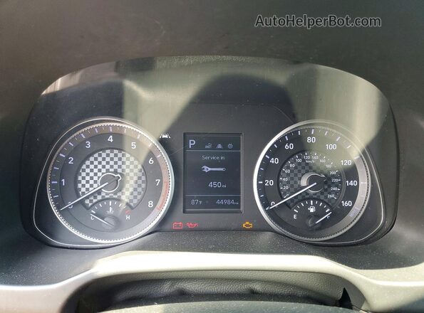 KMHD84LF1KU780275 2019 HYUNDAI ELANTRA Gray Vista del cuadro de instrumentos