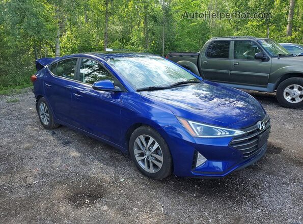 KMHD84LF1KU827112 2019 HYUNDAI ELANTRA Blue Առջևի աջ
