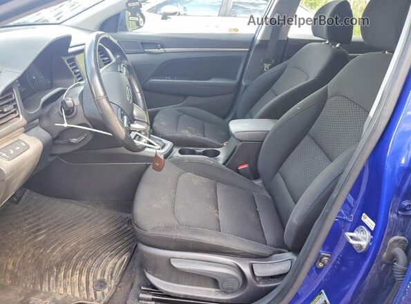 KMHD84LF1KU827112 2019 HYUNDAI ELANTRA Blue Սալոնի դիմացի տեսք