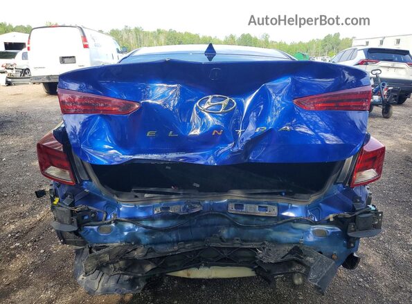 KMHD84LF1KU827112 2019 HYUNDAI ELANTRA Blue Հետևի տեսք