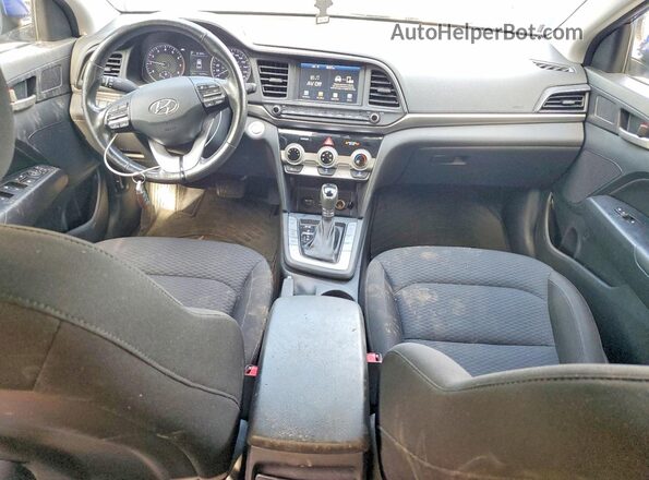 KMHD84LF1KU827112 2019 HYUNDAI ELANTRA Blue Առջևի վահանակի տեսք
