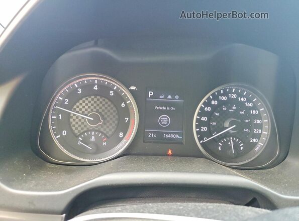 KMHD84LF1KU827112 2019 HYUNDAI ELANTRA Blue Սարքավորումների վահանակի տեսք