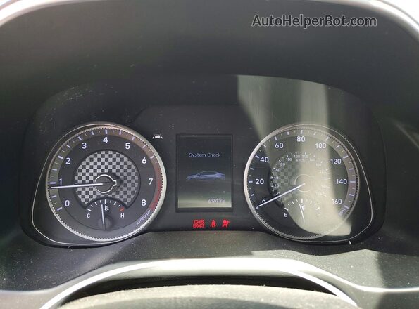 KMHD84LF1LU026570 2020 HYUNDAI ELANTRA Silver Instrument cluster view