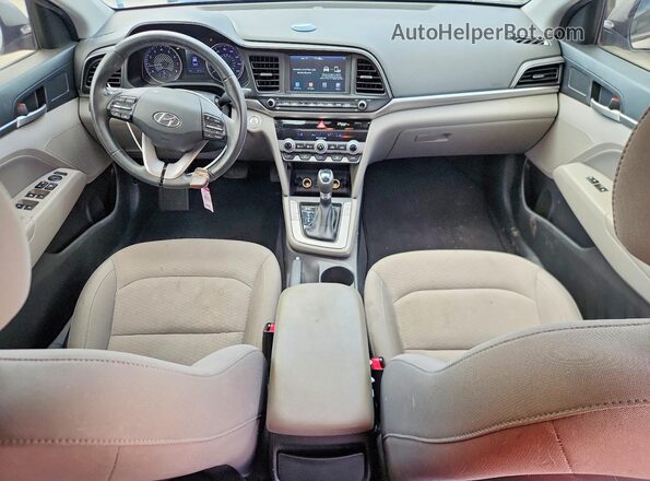 KMHD84LF1LU039206 2020 HYUNDAI ELANTRA Серый Вид панели приборов