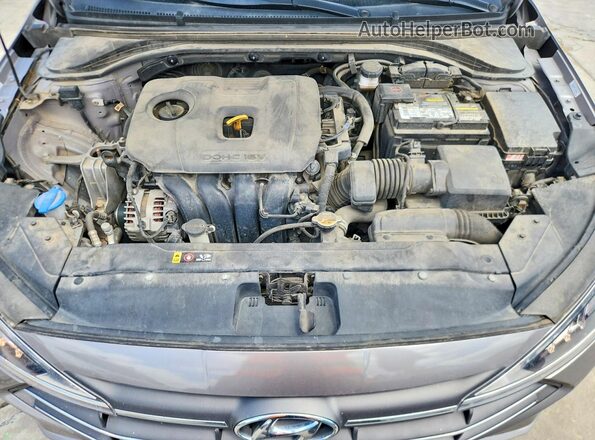 KMHD84LF1LU039206 2020 HYUNDAI ELANTRA Серый Вид задней части салона