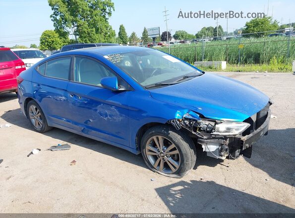 KMHD84LF2HU060671 2017 HYUNDAI ELANTRA Blue Widok wnętrza 360 stopni