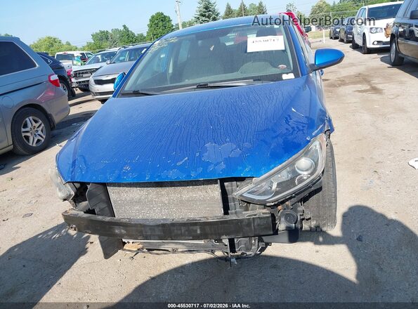 KMHD84LF2HU060671 2017 HYUNDAI ELANTRA Blue Widok wnętrza z tyłu