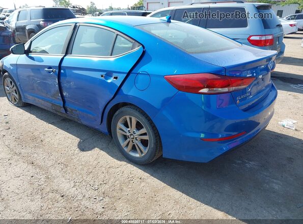 KMHD84LF2HU060671 2017 HYUNDAI ELANTRA Blue Tył lewy