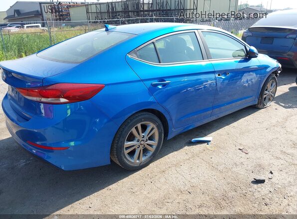 KMHD84LF2HU060671 2017 HYUNDAI ELANTRA Blue Tył prawy
