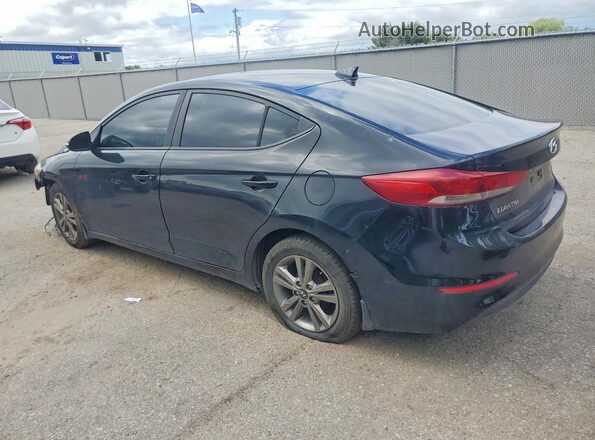 KMHD84LF2HU129522 2017 HYUNDAI ELANTRA Black Trasero izquierdo