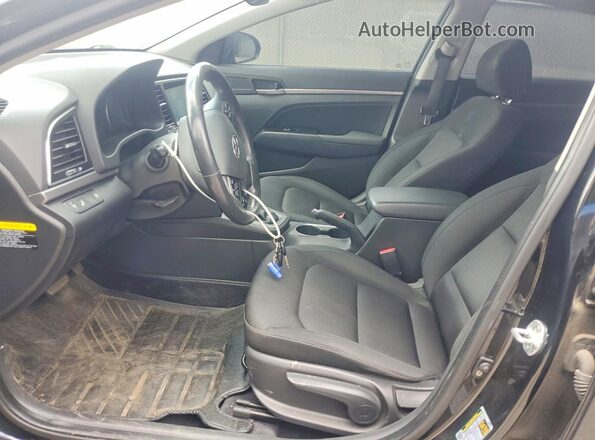 KMHD84LF2HU129522 2017 HYUNDAI ELANTRA Black Vista interior delantera
