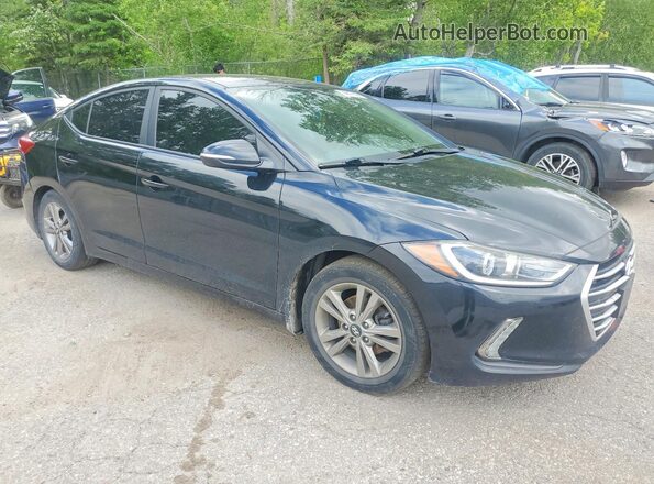 KMHD84LF2HU129522 2017 HYUNDAI ELANTRA Black Delantero derecho