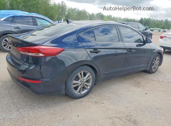 KMHD84LF2HU129522 2017 HYUNDAI ELANTRA Black Trasero derecho