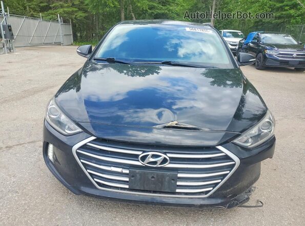 KMHD84LF2HU129522 2017 HYUNDAI ELANTRA Black Vista frontal