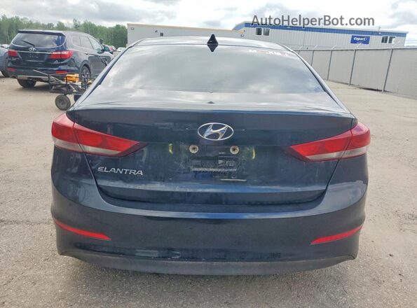 KMHD84LF2HU129522 2017 HYUNDAI ELANTRA Black Vista trasera