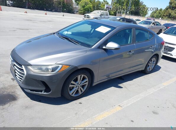 KMHD84LF2HU164268 2017 HYUNDAI ELANTRA Gray Передня ліва чверть
