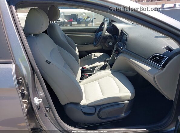 KMHD84LF2HU164268 2017 HYUNDAI ELANTRA Gray Вид салону спереду