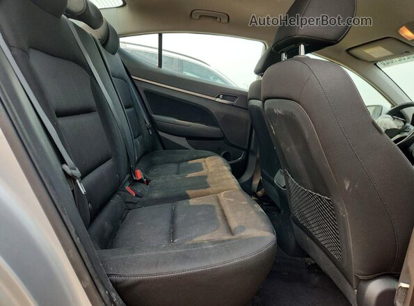 KMHD84LF2HU187579 2017 HYUNDAI ELANTRA Silver Rear seats view