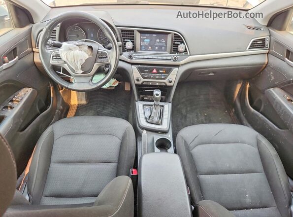 KMHD84LF2HU187579 2017 HYUNDAI ELANTRA Silver Dashboard view