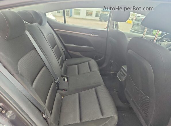 KMHD84LF2HU190224 2017 HYUNDAI ELANTRA Gray უკანა სავარძლების ხედი