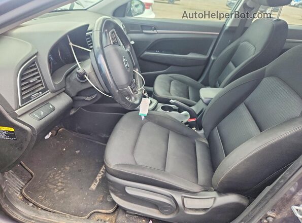 KMHD84LF2HU190224 2017 HYUNDAI ELANTRA Gray წინა სალონის ხედი