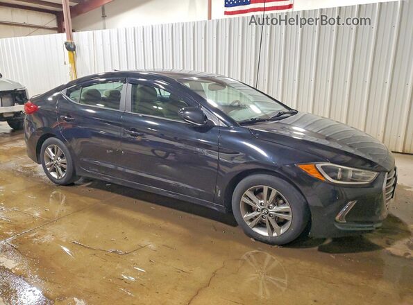 KMHD84LF2HU237381 2017 HYUNDAI ELANTRA Черный Передняя правая четверть