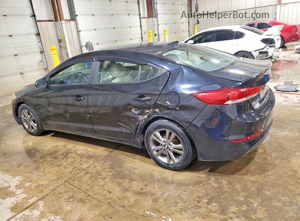 KMHD84LF2HU237381 2017 HYUNDAI ELANTRA Черный Задняя левая четверть