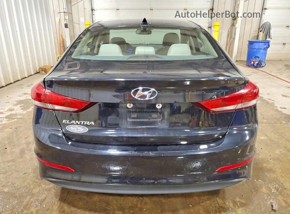KMHD84LF2HU237381 2017 HYUNDAI ELANTRA Черный Вид сзади