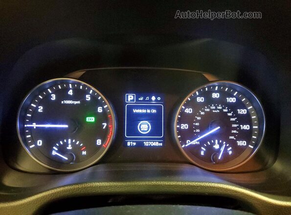 KMHD84LF2HU237381 2017 HYUNDAI ELANTRA Черный Вид щитка приборов