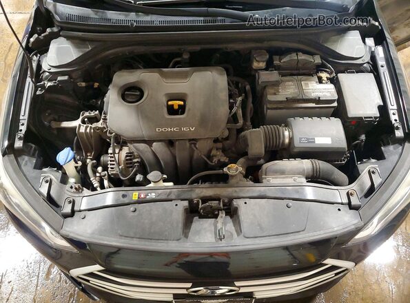 KMHD84LF2HU237381 2017 HYUNDAI ELANTRA Черный Вид задней части салона