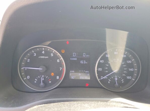 KMHD84LF2HU243360 2017 HYUNDAI ELANTRA Silver Vista del cuadro de instrumentos