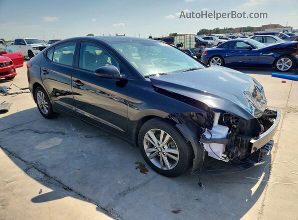 KMHD84LF2HU272518 2017 HYUNDAI ELANTRA Black Przód prawy