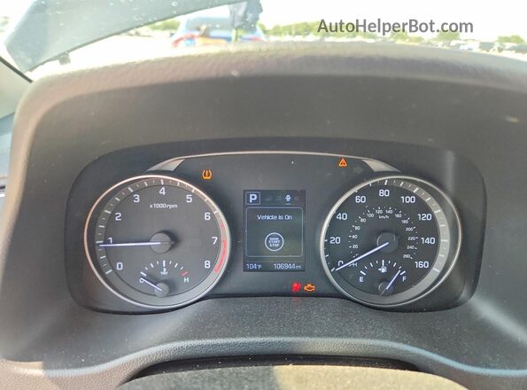 KMHD84LF2HU272518 2017 HYUNDAI ELANTRA Black Widok zestawu wskaźników