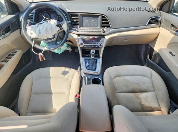 KMHD84LF2HU272518 2017 HYUNDAI ELANTRA Black Widok deski rozdzielczej
