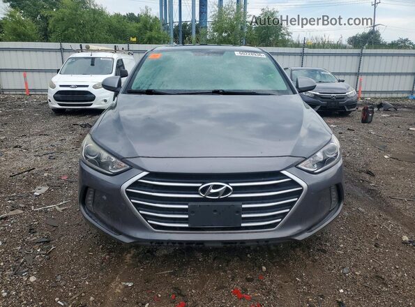 KMHD84LF2HU386017 2017 HYUNDAI ELANTRA Gray წინა ხედი