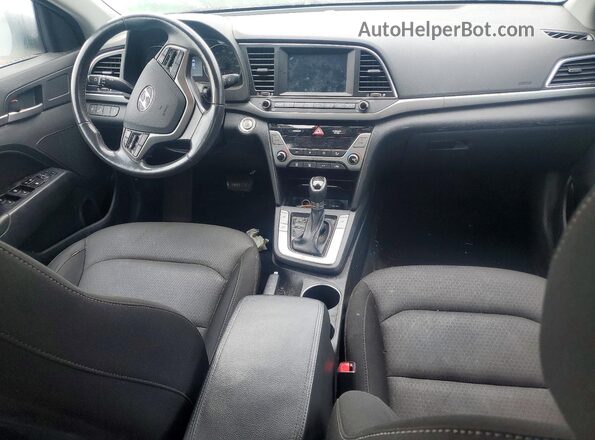 KMHD84LF2HU386017 2017 HYUNDAI ELANTRA Gray წინა პანელის ხედი