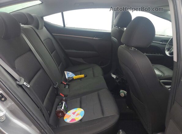 KMHD84LF2HU386017 2017 HYUNDAI ELANTRA Gray უკანა სავარძლების ხედი
