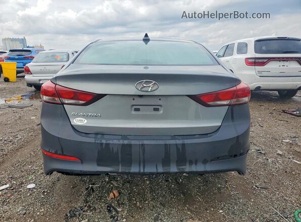 KMHD84LF2HU386017 2017 HYUNDAI ELANTRA Gray უკანა ხედი