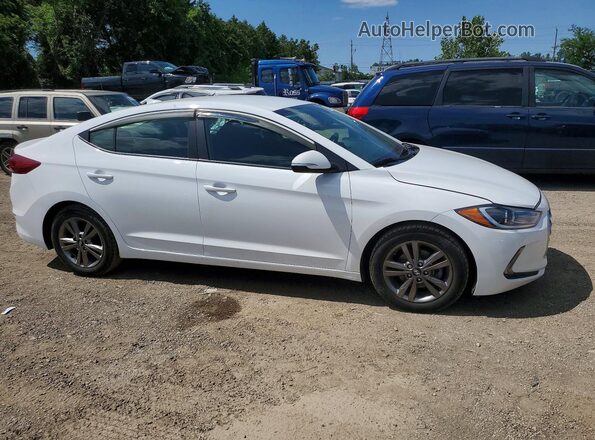 KMHD84LF2HU400479 2017 HYUNDAI ELANTRA Белый Передняя правая четверть