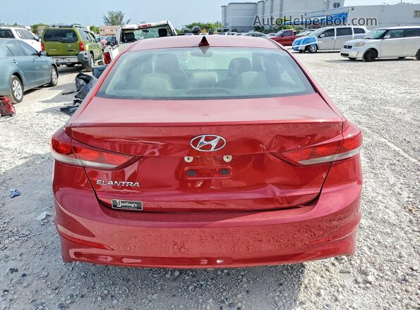 KMHD84LF2HU423289 2017 HYUNDAI ELANTRA Red უკანა ხედი