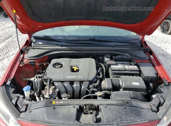 KMHD84LF2HU423289 2017 HYUNDAI ELANTRA Red უკანა სალონის ხედი