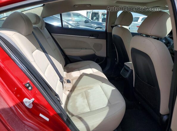 KMHD84LF2HU423289 2017 HYUNDAI ELANTRA Red უკანა სავარძლების ხედი