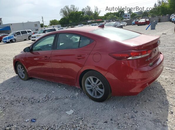 KMHD84LF2HU423289 2017 HYUNDAI ELANTRA Red უკანა მარცხენა