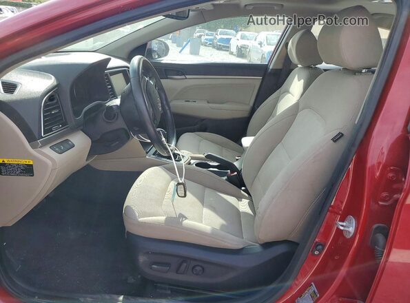 KMHD84LF2HU423289 2017 HYUNDAI ELANTRA Red წინა სალონის ხედი