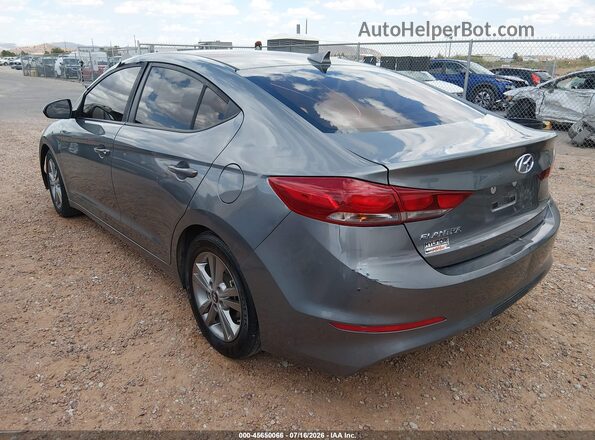 KMHD84LF2JU608786 2018 HYUNDAI ELANTRA Gray Trasero izquierdo