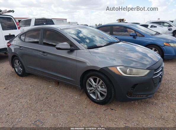 KMHD84LF2JU608786 2018 HYUNDAI ELANTRA Gray Vista interior trasera