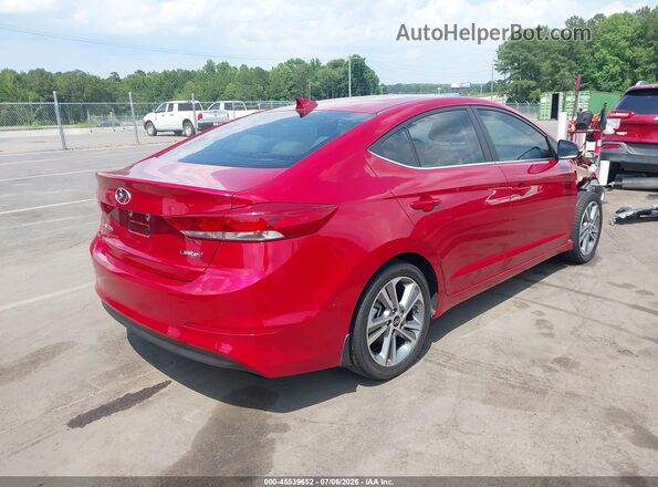 KMHD84LF2JU610991 2018 HYUNDAI ELANTRA Maroon Rear right