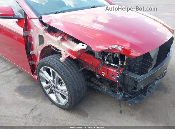 KMHD84LF2JU610991 2018 HYUNDAI ELANTRA Maroon Front view