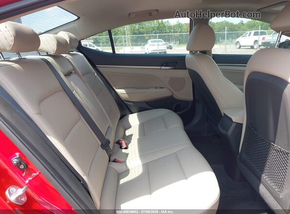 KMHD84LF2JU610991 2018 HYUNDAI ELANTRA Maroon VIN sticker view